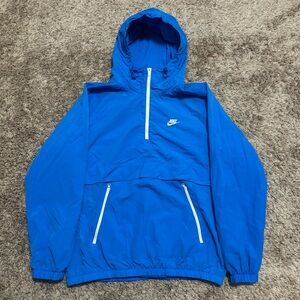 Nike blue windbreaker rain jacket Size Large